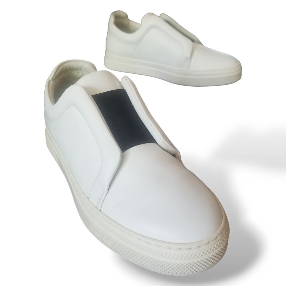 Pierre Hardy Slider Laceless Leather Low-Top Sneakers 36/6